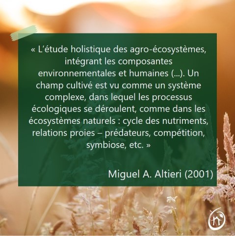 citation agroecologie definition 2001 ALtieri (Petit)
