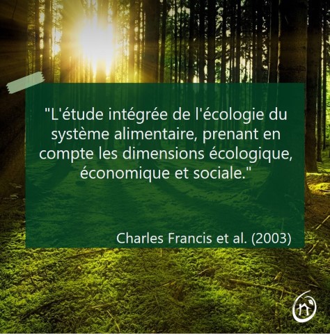 citation agroecologie definition 2003 Francis (Petit)